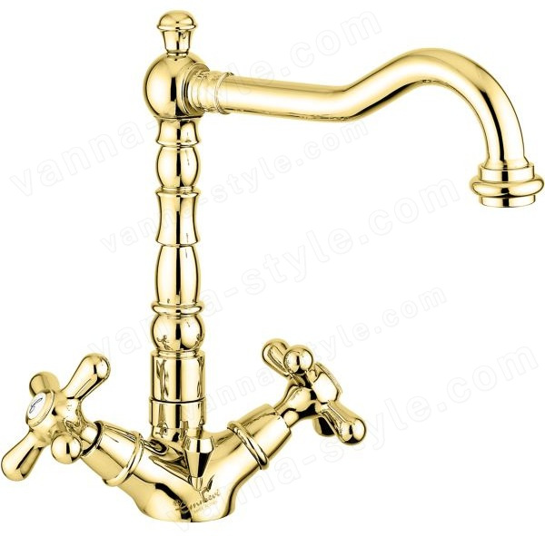 Смеситель для раковины Emmevi Deco Old 12613/OR, золото, золото