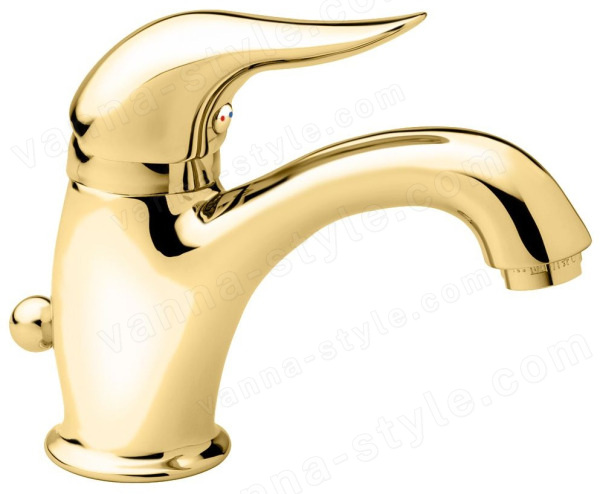 Смеситель для раковины Emmevi Duka 44003/OR, золото, золото