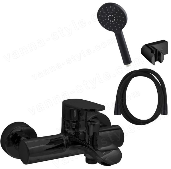 Смеситель для ванны AQG Beta 01BE2417NG, черный матовый, черный матовый