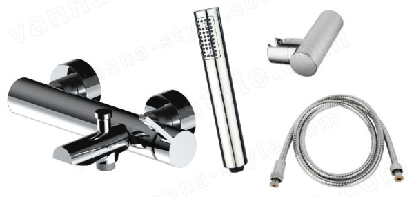 Смеситель для ванны AQG Urban Flow 01URF424CR, хром, хром