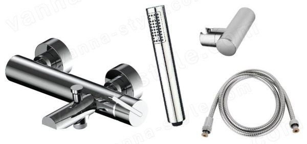 Смеситель для ванны AQG Urban 01URB424CR, хром, хром