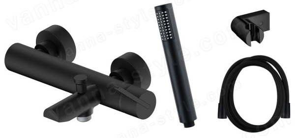 Смеситель для ванны AQG Urban 01URB424NG, черный матовый, черный матовый