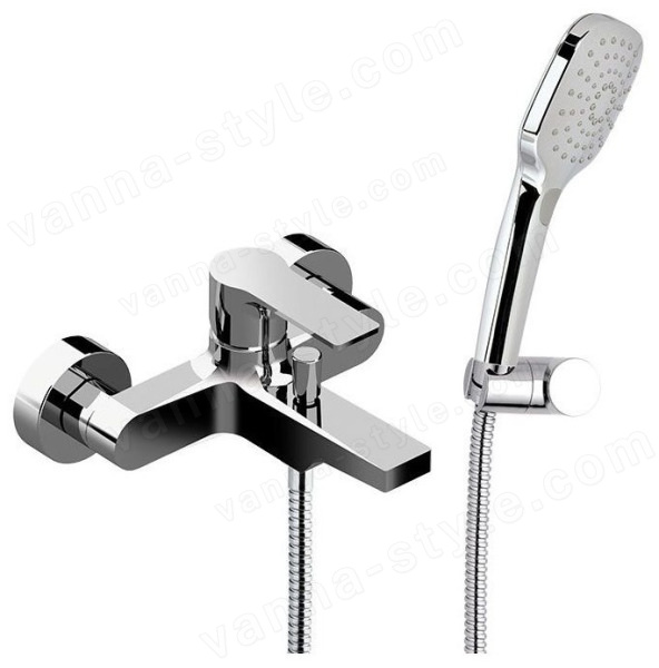 Смеситель для ванны Daniel Reflex RX610-NP, зачищенный никель, зачищенный никель