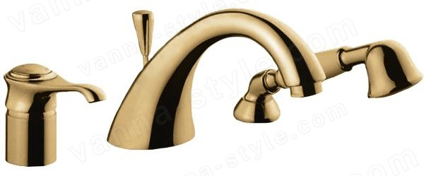 Смеситель на борт ванны Emmevi Tiffany 60120/BR, бронза, бронза