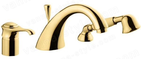 Смеситель на борт ванны Emmevi Tiffany 60120/OR, золото, золото