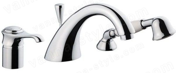 Смеситель на борт ванны Emmevi Tiffany 60120/CR, хром, хром