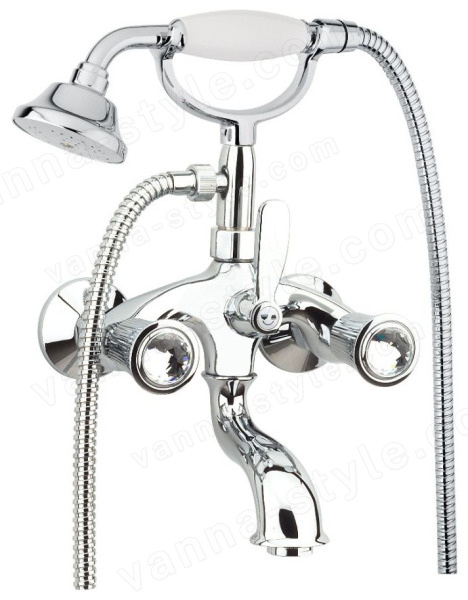 Смеситель для ванны Fiore Venere Sky 13OO0600, золото - swarovski, золото - swarovski