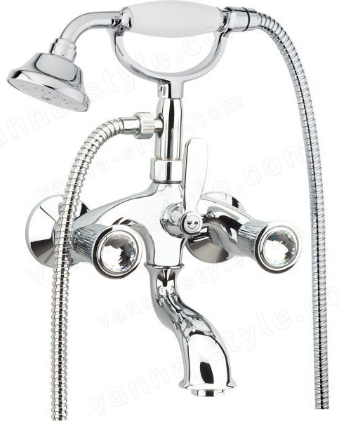 Смеситель для ванны Fiore Venere Sky 13CR0600, хром - swarovski, хром - swarovski