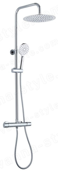 Душевая система AQG Tube 21NIR25TUA02, хром, хром