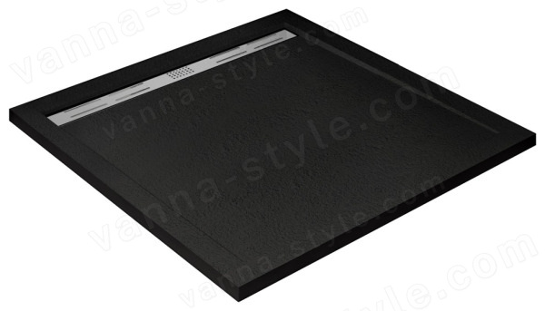 Душевой поддон Cezares TRAY-AS-A-90-30-NERO 90x90 из искусственного камня, черный матовый 90x90 из искусственного камня, черный матовый