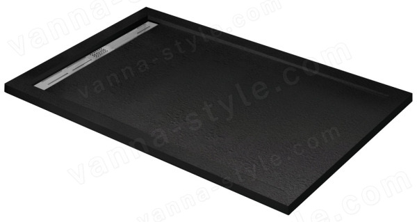 Душевой поддон Cezares TRAY-AS-AH-120/90-30-NERO 120x90 из искусственного камня, черный матов 120x90 из искусственного камня, черный матовый
