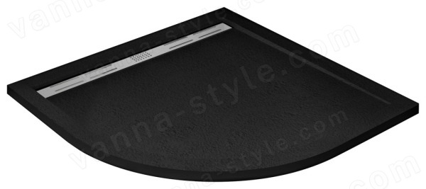 Душевой поддон Cezares TRAY-AS-R-90-30-NERO 90x90 из искусственного камня, черный матовый 90x90 из искусственного камня, черный матовый