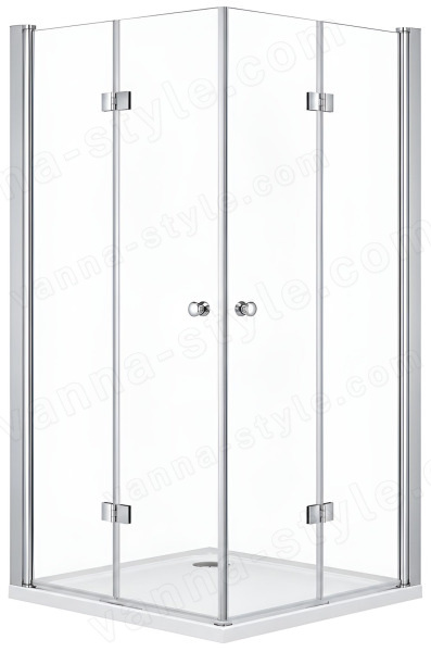 Душевой уголок Cezares ECO-O-AS-2-90-C-Cr 90x90, профиль хром 90x90, профиль хром