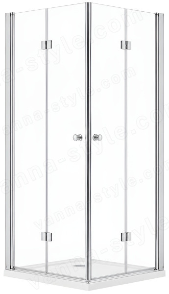 Душевой уголок Cezares ECO-O-ASH-2-80/90-C-Cr 80x90, профиль хром 80x90, профиль хром