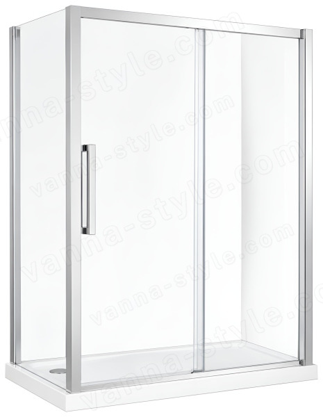 Душевой уголок Cezares LUX-SOFT-W-AH-1-130/100-C-Cr-IV 130x100, профиль хром 130x100, профиль хром