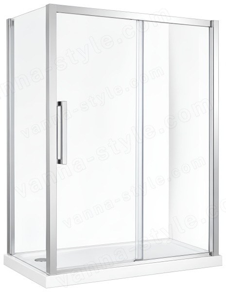 Душевой уголок Cezares LUX-SOFT-W-AH-1-140/90-C-Cr-IV 140x90, профиль хром 140x90, профиль хром