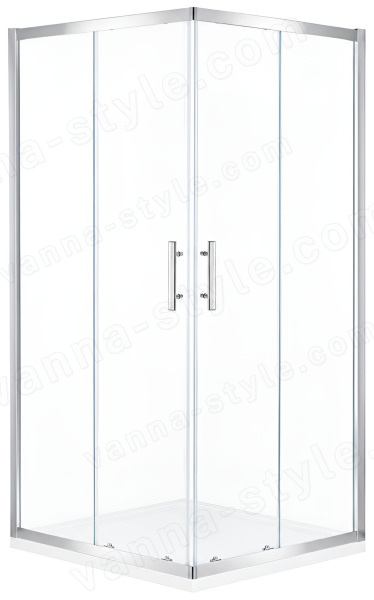Душевой уголок Cezares ECO-O-A-2-100-C-Cr 100x100, профиль хром 100x100, профиль хром