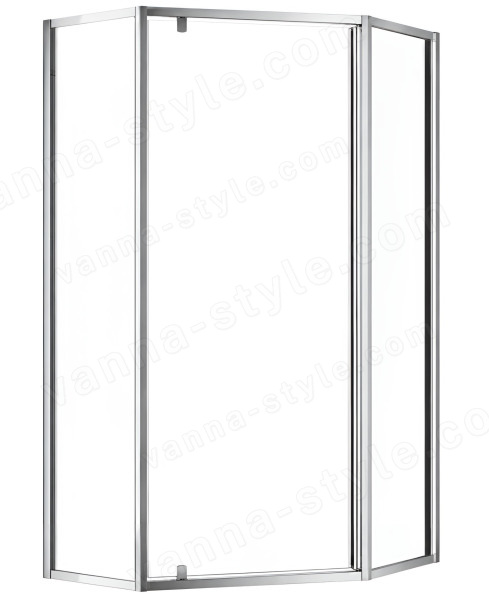 Душевой уголок Cezares ECO-O-P-1-100-C-Cr 100x100, профиль хром 100x100, профиль хром
