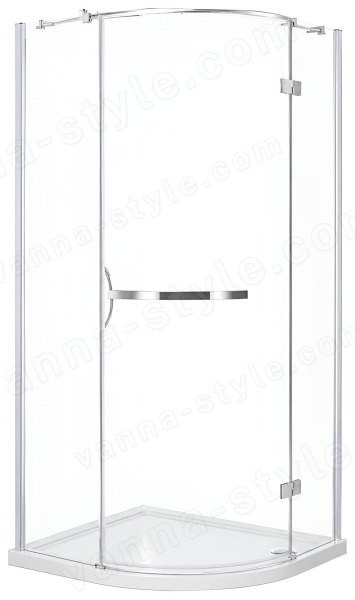 Душевой уголок Cezares BERGAMO-W-RH-1-120/100-ARCO-C-Cr-R-IV 120x100, профиль хром 120x100, профиль хром