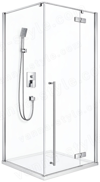 Душевой уголок Cezares LINER-A-1-90-C-Cr-R 90x90, профиль хром 90x90, профиль хром