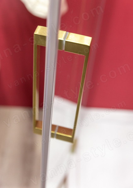 Душевой уголок Cezares SLIDER-AH-1-100-100/110-C-BORO 100x100, профиль золото 100x100, профиль золото