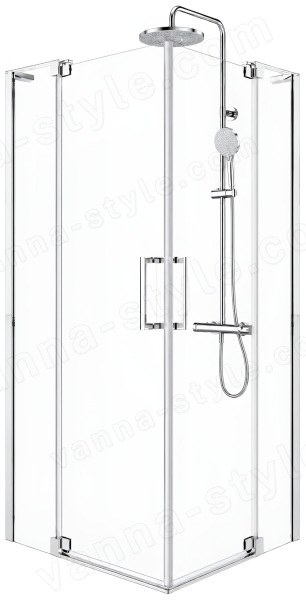 Душевой уголок Cezares SLIDER-AH-2-80/90-100/110-C-Cr 80x100, профиль хром 80x100, профиль хром