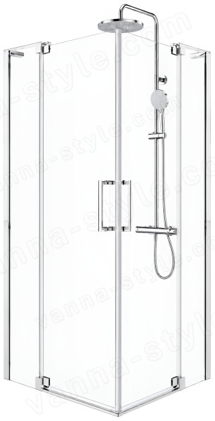 Душевой уголок Cezares SLIDER-AH-2-90/100-100/110-C-Cr 90x100, профиль хром 90x100, профиль хром
