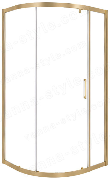 Душевой уголок Cezares MOLVENO-R-1-90-C-BORO-IV 90x90, профиль золото 90x90, профиль золото