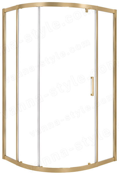 Душевой уголок Cezares MOLVENO-RH-1-110/90-C-BORO-IV 110x90, профиль золото 110x90, профиль золото