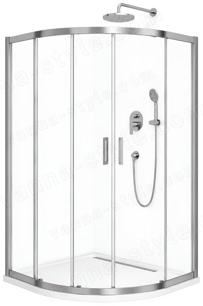 Душевой уголок Cezares MOLVENO-RH-2-100/80-C-Cr-IV 100x80, профиль хром 100x80, профиль хром