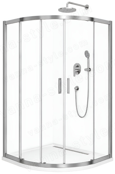 Душевой уголок Cezares MOLVENO-RH-22-120/110-C-Cr-IV 120x110, профиль хром 120x110, профиль хром