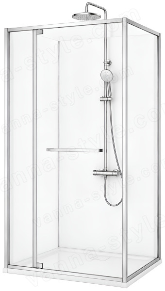 Душевой уголок Cezares LUX-AH-FS-1-70/100-C-CR 70x100, профиль хром 70x100, профиль хром