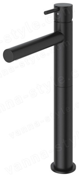 Смеситель для раковины Cezares Leaf LEAF-LC1-L-NOP высокий, черный матовый
