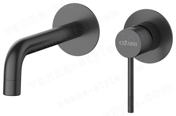 Смеситель для раковины Cezares Relax RELAX-BLI2-1-NOP-W0 встраиваемый, черный матовый