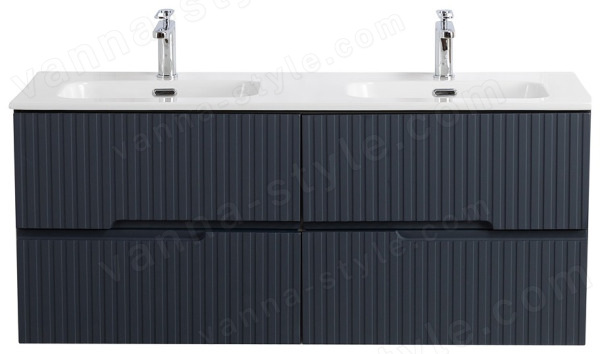 Тумба под раковину Cezares DUET-N-1200-4C-SO-2-GR-P 120x50 подвесная, графит 120x50 подвесная, графит