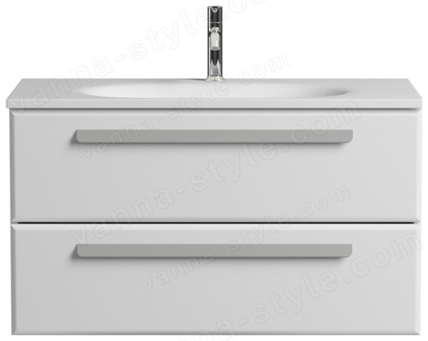 Тумба под раковину Cezares ECO-900-2C-SO-BL 90x50 подвесная, белая глянцевая 90x50 подвесная, белая глянцевая