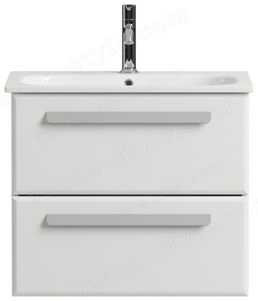 Тумба под раковину Cezares ECO-CER-600-2C-SO-BL 57x50 подвесная, белая глянцевая 57x50 подвесная, белая глянцевая