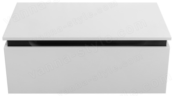 Тумба под раковину Cezares SLIDER-800-1C-PI-BO 76x31 подвесная, белая матовая 76x31 подвесная, белая матовая