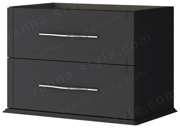 Тумба под раковину Cezares Tiffany 54949 74x55 подвесная, черный графит 74x55 подвесная, черный графит