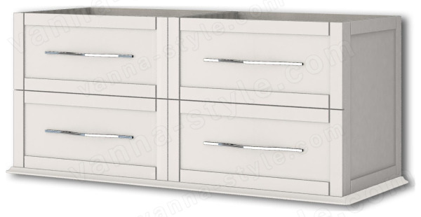 Тумба под раковину Cezares Tiffany 54954 120x55 подвесная, белая матовая 120x55 подвесная, белая матовая