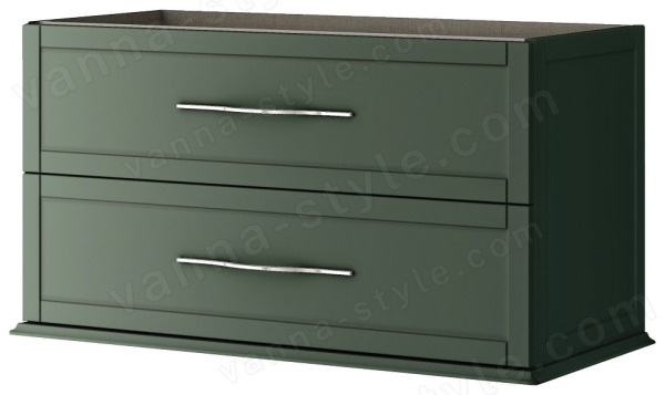 Тумба под раковину Cezares Tiffany 55331 100x55 подвесная, зеленая матовая 100x55 подвесная, зеленая матовая