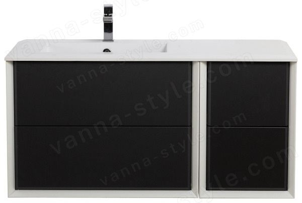 Тумба с раковиной Cezares Bellagio 00-00012830 107x50 подвесная, графит 107x50 подвесная, графит