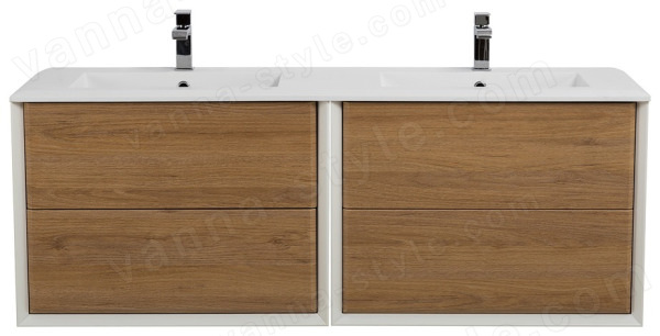Тумба с раковиной Cezares Bellagio 00-00012840 141x50 подвесная, дуб табачный 141x50 подвесная, дуб табачный