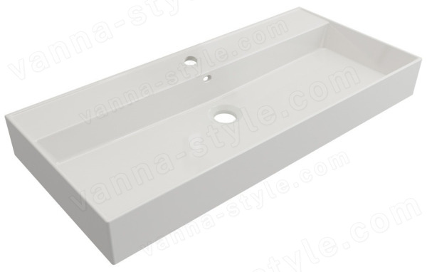 Раковина Cezares MOLVENO 46 CZR-MIL-100-LVB 100x46.5, белая глянцевая 100x46.5, белая глянцевая