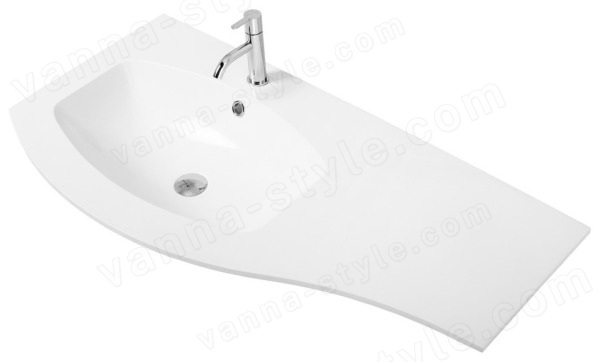 Раковина Cezares 50153 104x52, белая матовая 104x52, белая матовая