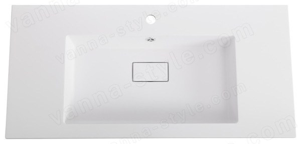 Раковина Cezares SLIDER CZR-1000/480-LV-MR-PRS 100x48, белая матовая 100x48, белая матовая