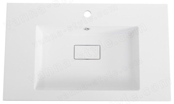 Раковина Cezares SLIDER CZR-800/480-LV-MR-PRS 80x48, белая матовая 80x48, белая матовая