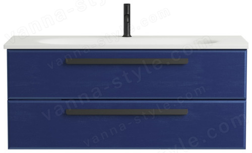 Тумба с раковиной Cezares Eco 00-00012634 120x52 подвесная, сапфир 120x52 подвесная, сапфир