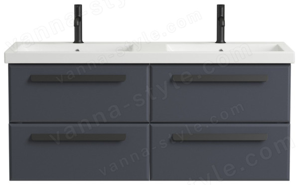 Тумба с раковиной Cezares Eco 00-00012638 120x52 подвесная, графит 120x52 подвесная, графит