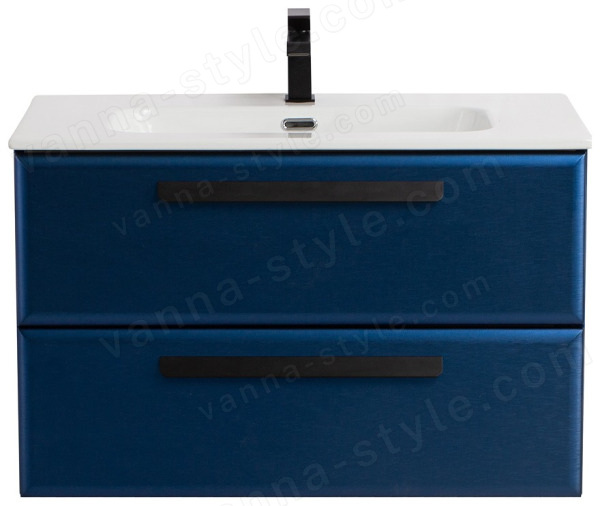 Тумба с раковиной Cezares Eco-cer-n 00-00017211 81x51 подвесная, сапфир 81x51 подвесная, сапфир